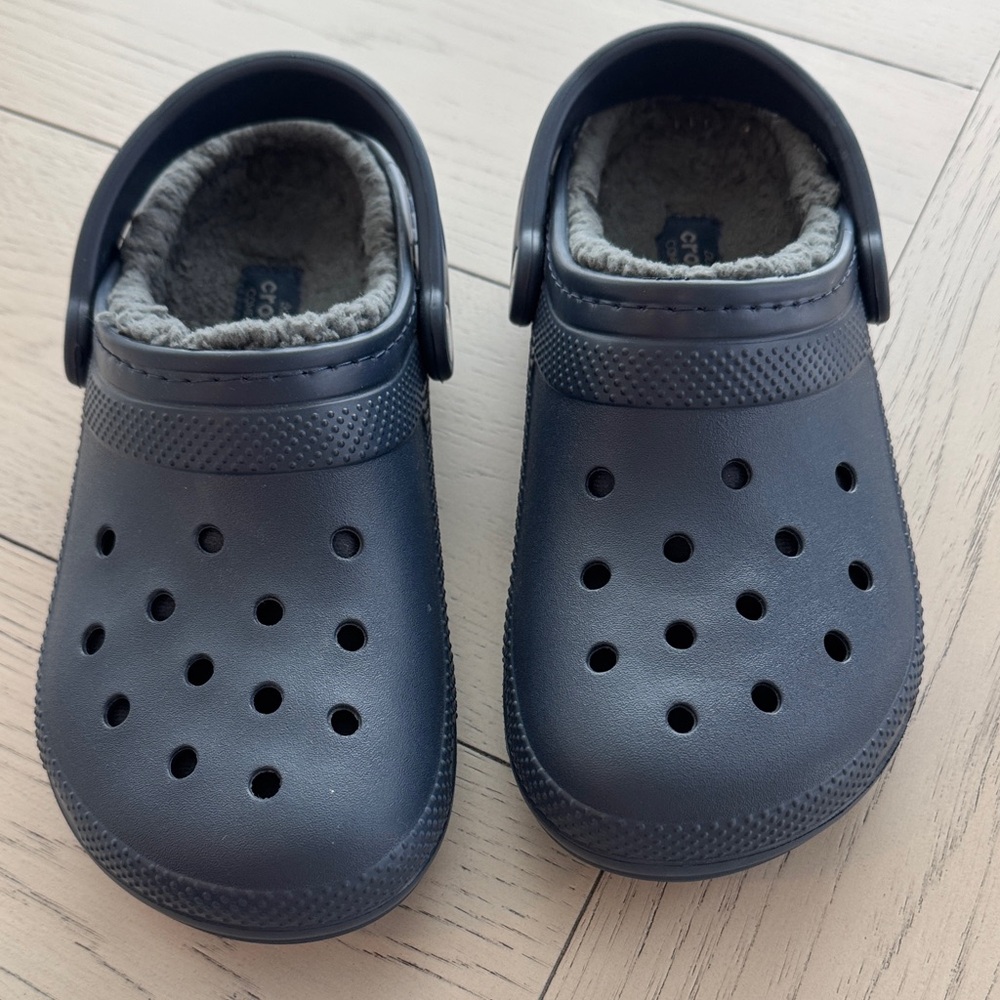 CROCS Kids Navy Slippers